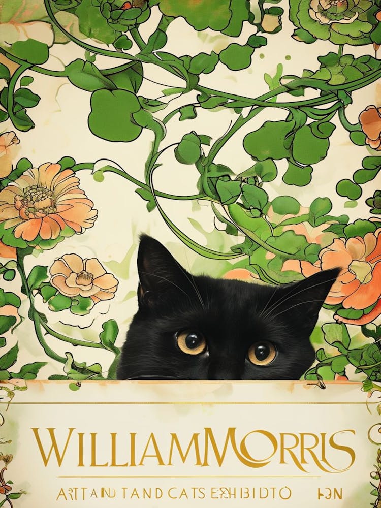 William Morris Art And Cats Exhibition