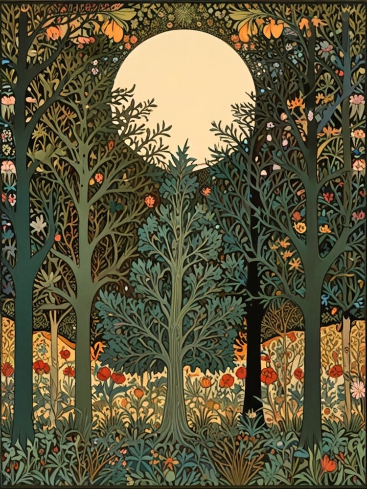 William Morris Moon In The Forest 20