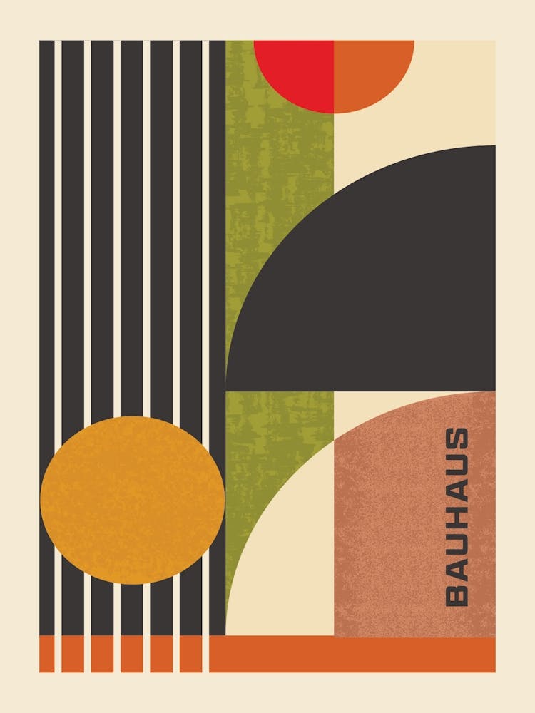 Bauhaus Abstract Colourful Print 3
