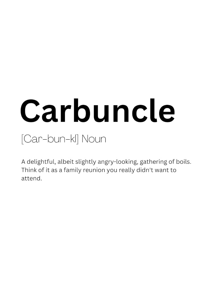 Carbuncle Definition Meaning