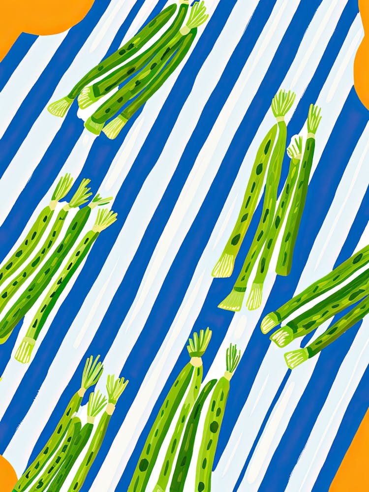 Asparagus Summer Illustration 4