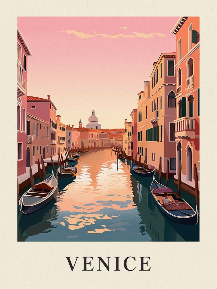 Vintage Travel Poster Venice 3