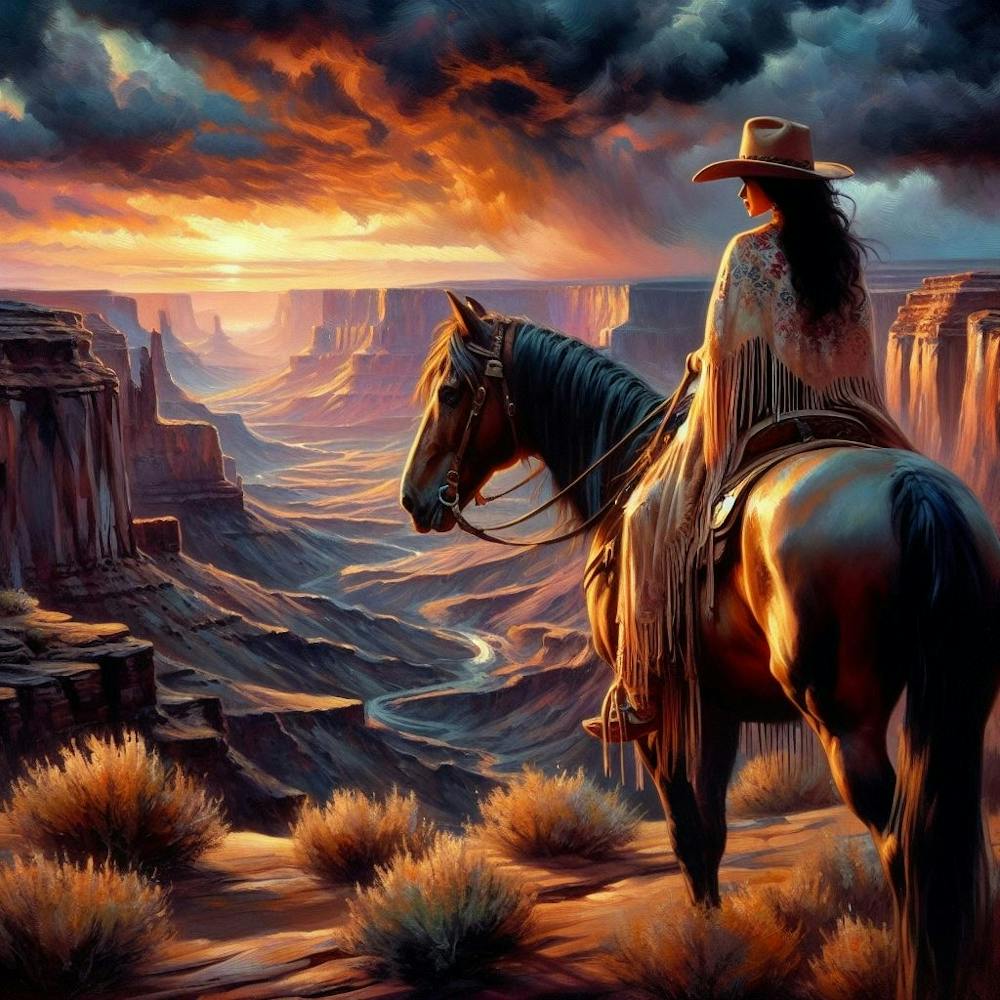 Sunset In The Desert