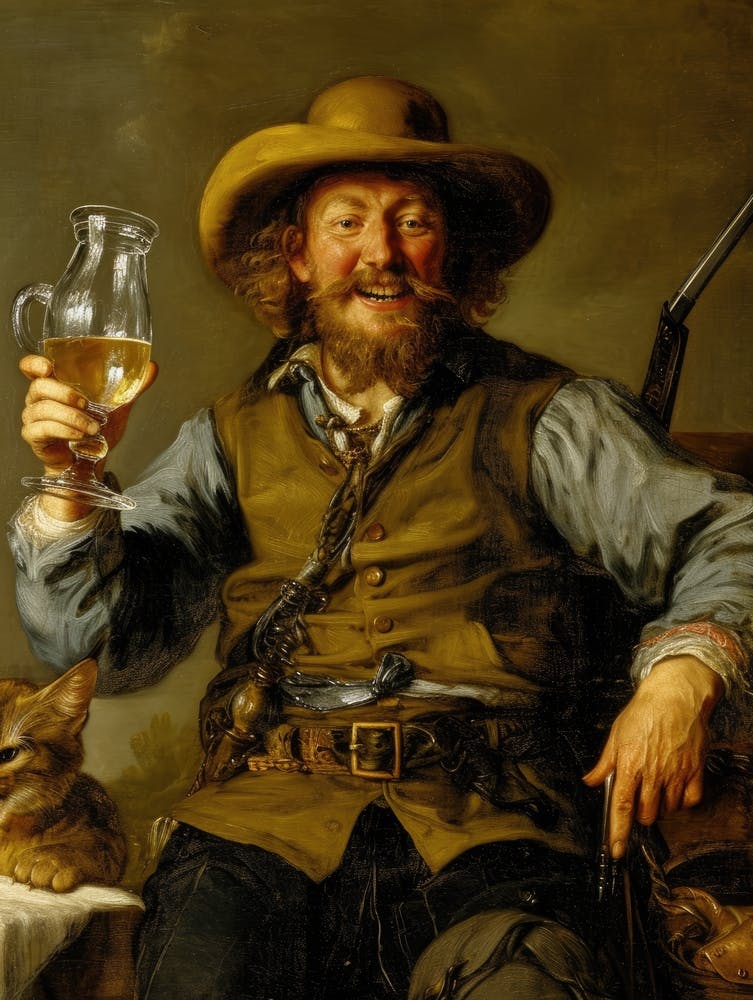 Man With A Beer Glass