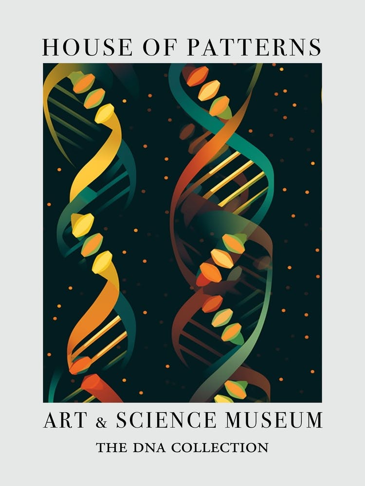 Dna Art Abstract Illustration 1 House Of Patterns