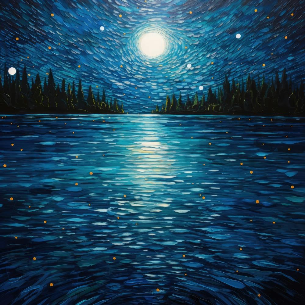 Clair de Lune sur le Lac 1