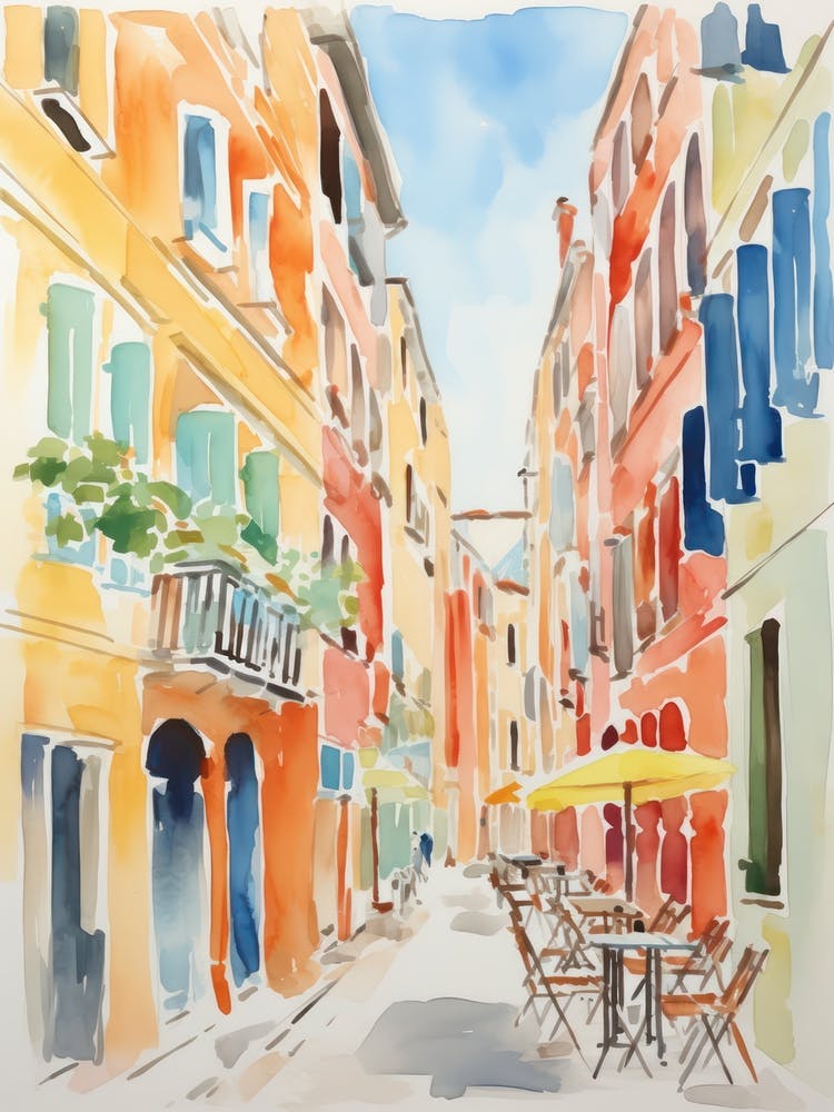 Venice, Italy Watercolour Streets 2