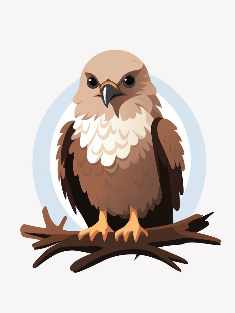Baby Animal Illustration  Eagle 1
