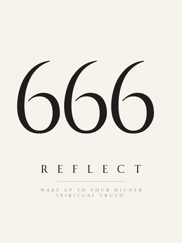 666 Angel Number Print