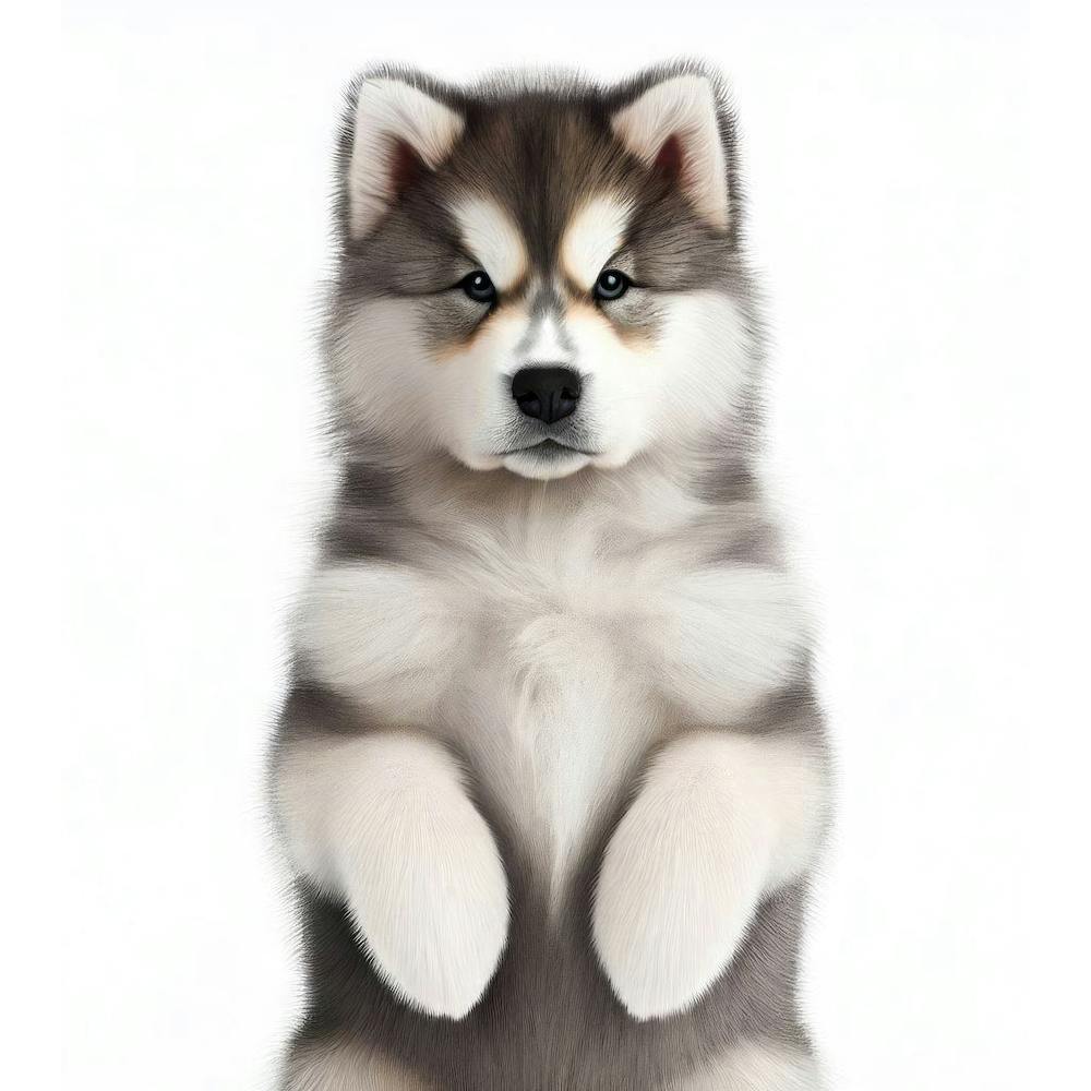 Husky Puppy Canvas Art
