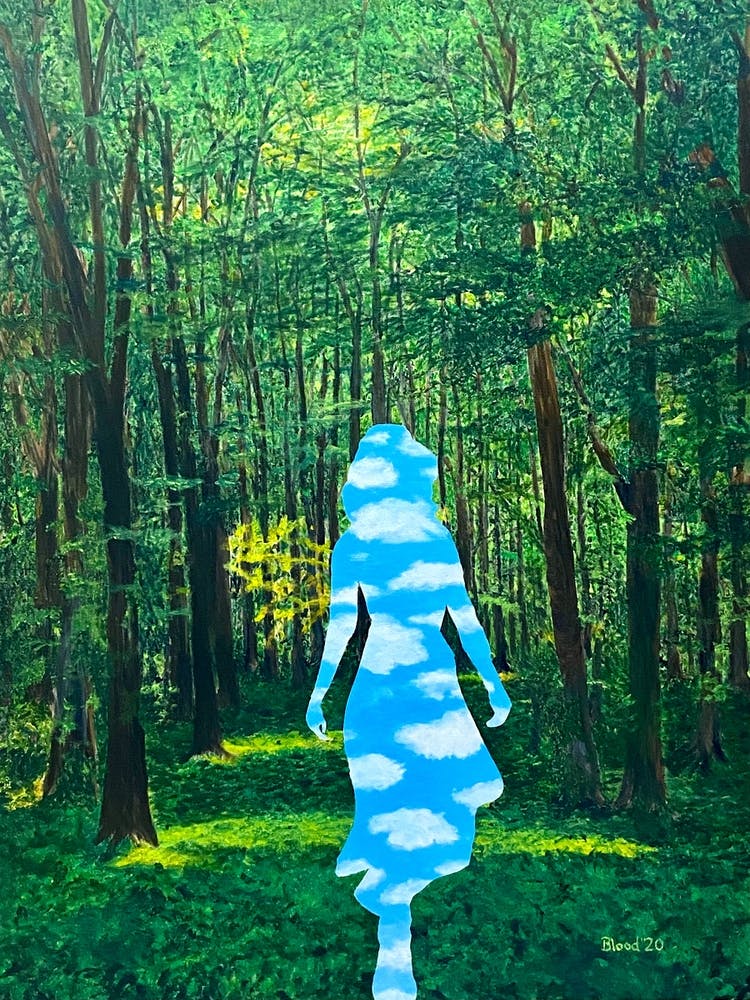 Frau aus dem Wald