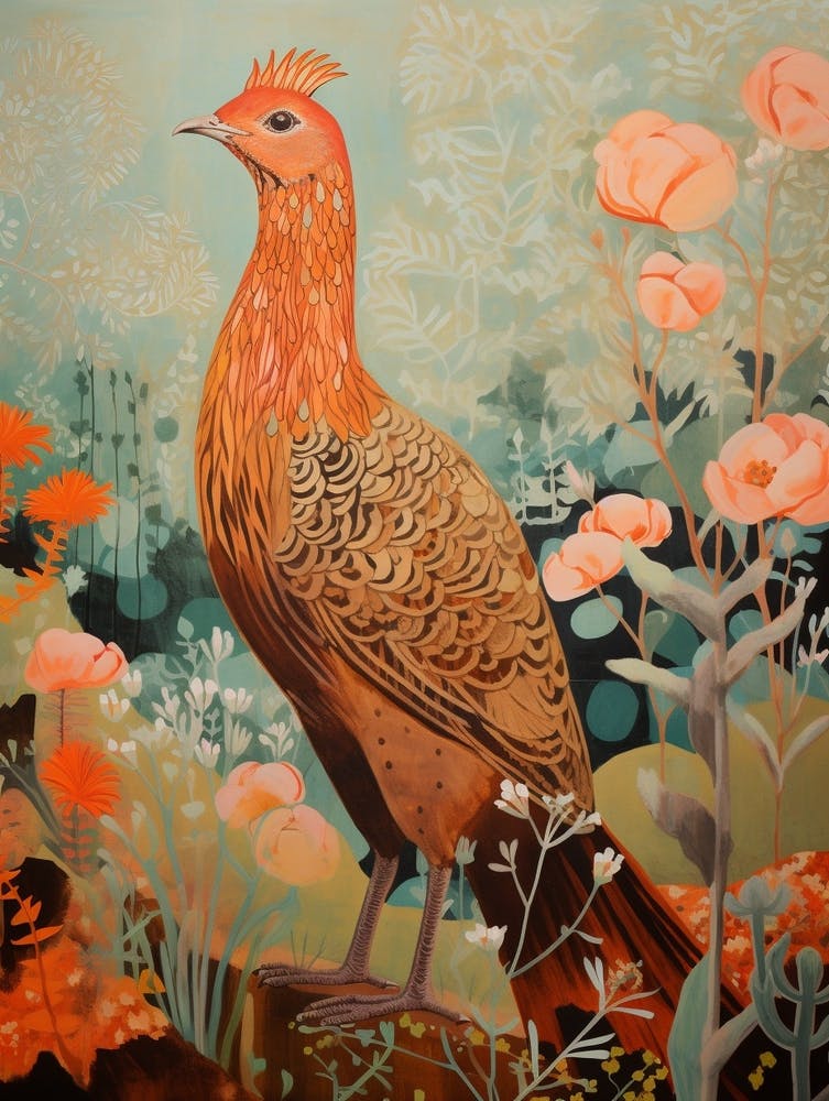 Grouse 2 Detailed Bird Painting