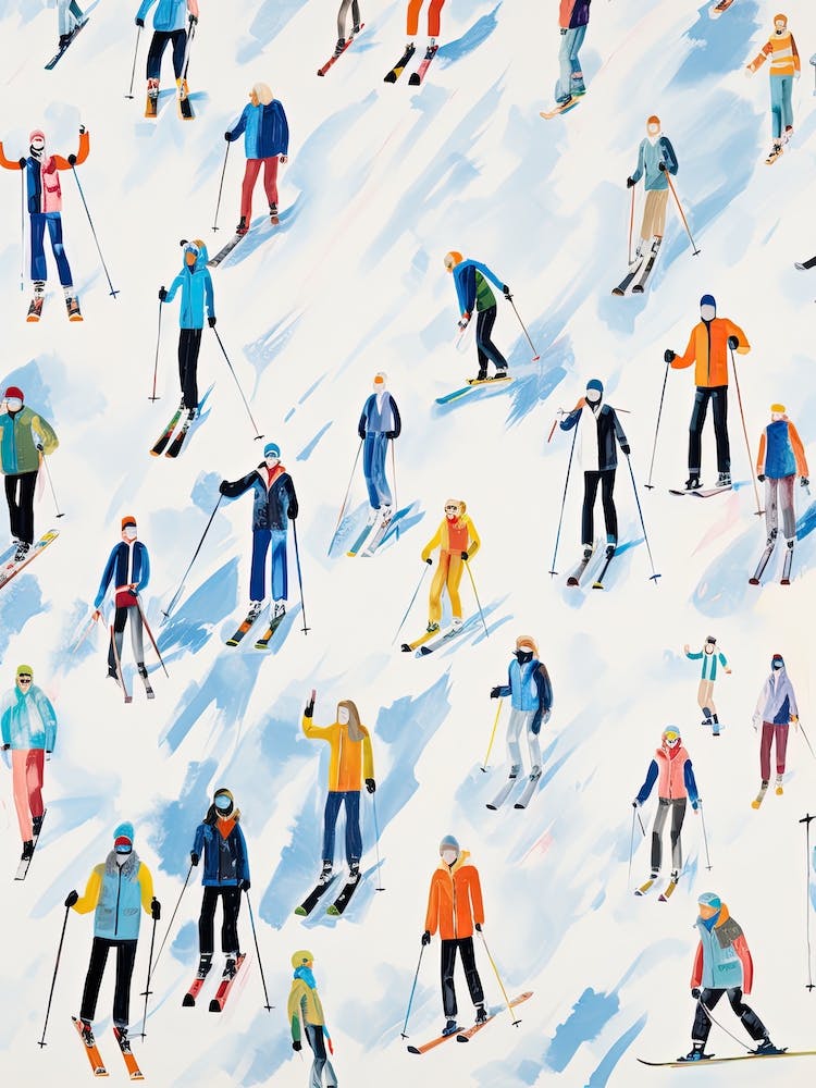 Kitzbuhel   Austria, Ski Resort Illustration 2