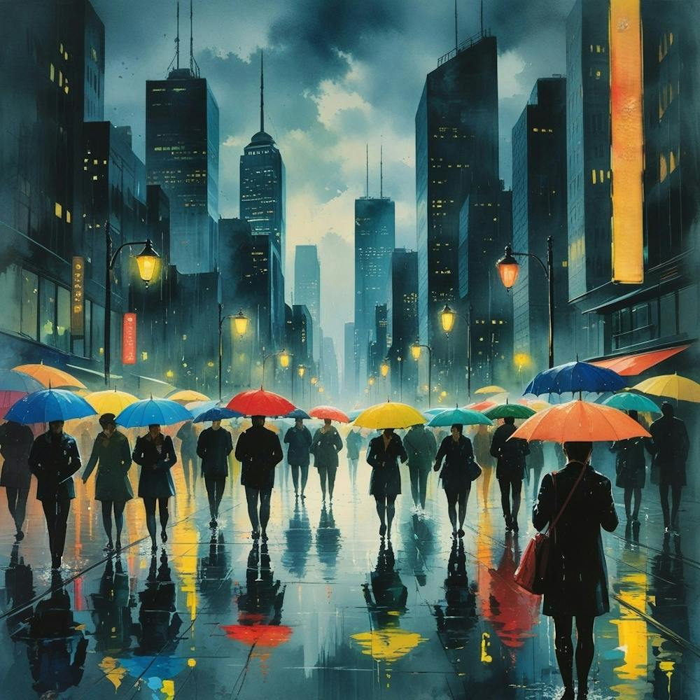 People In The Rain