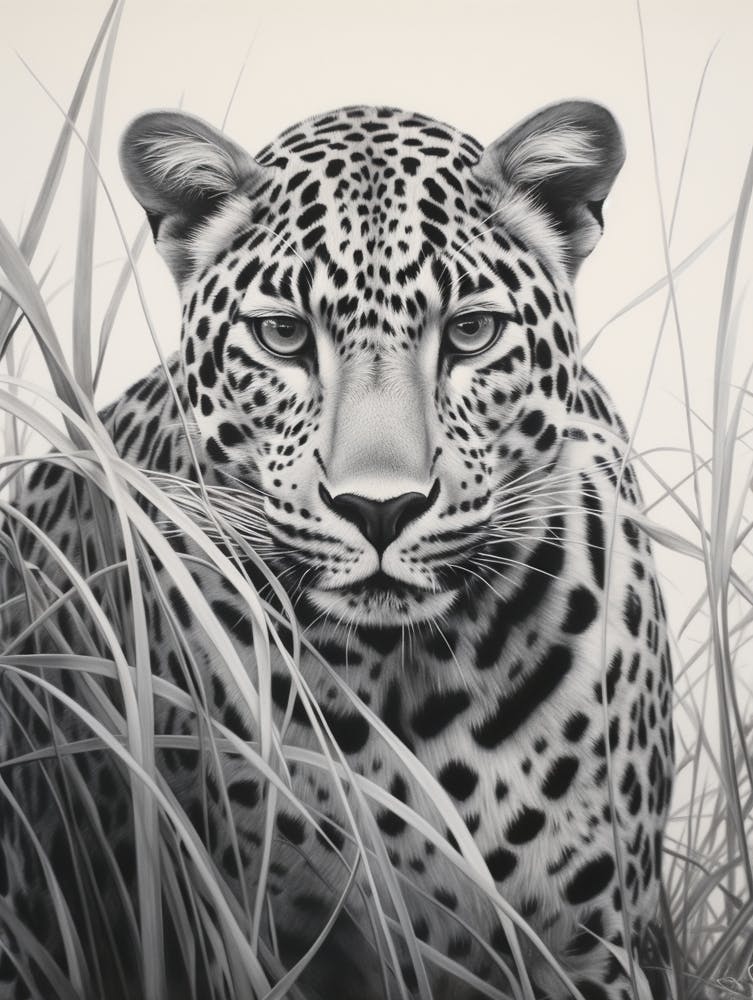 African Leopard Realism Portrait 1