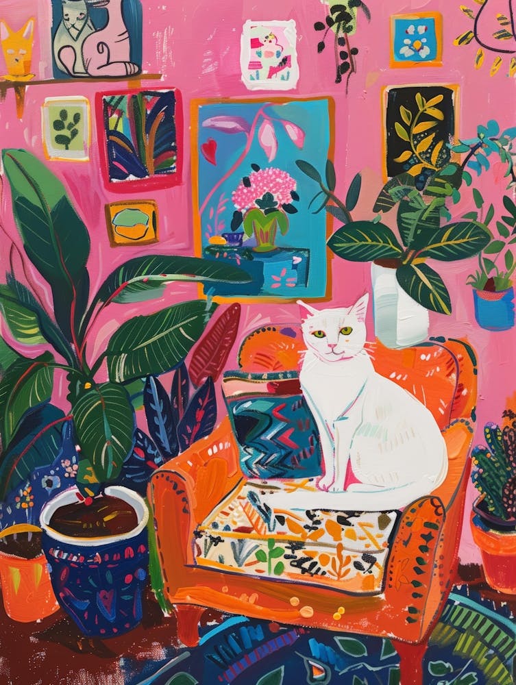Cat On The Couch 1