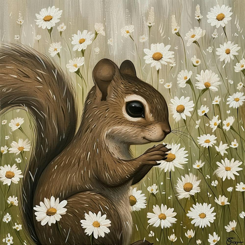 Squirrel Fairycore Painting 2