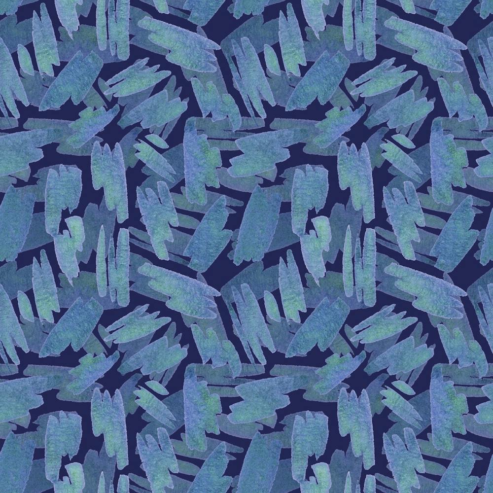 Blue Geometric Strokes Pattern