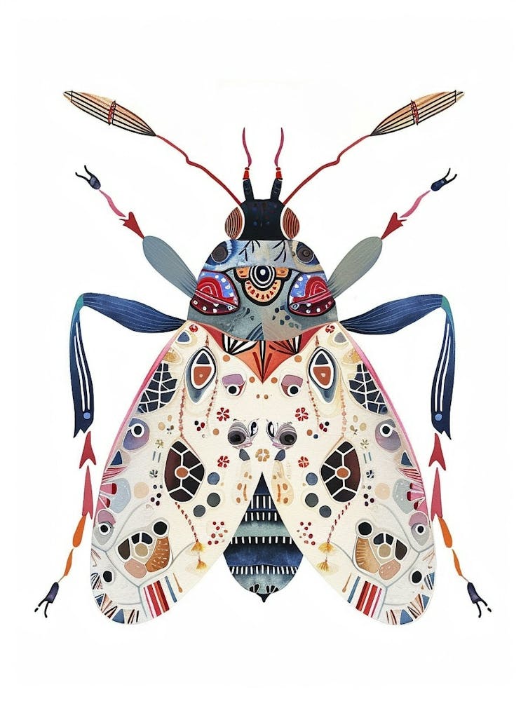 Colourful Insect Illustration Aphid 12