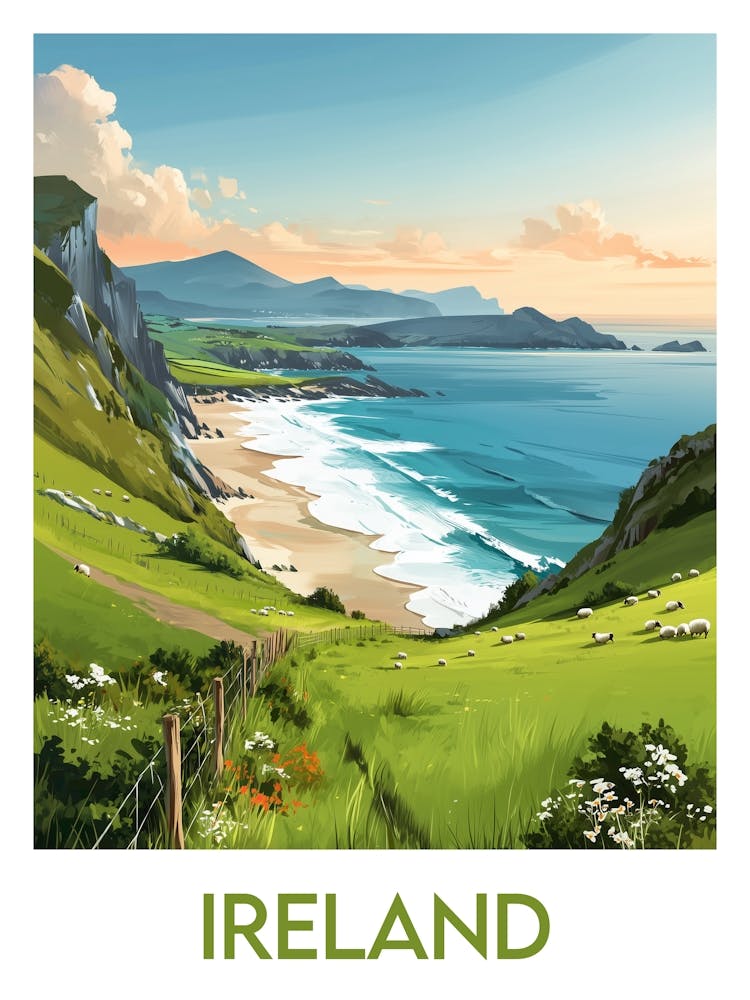 Affiche de voyage Ireland 1