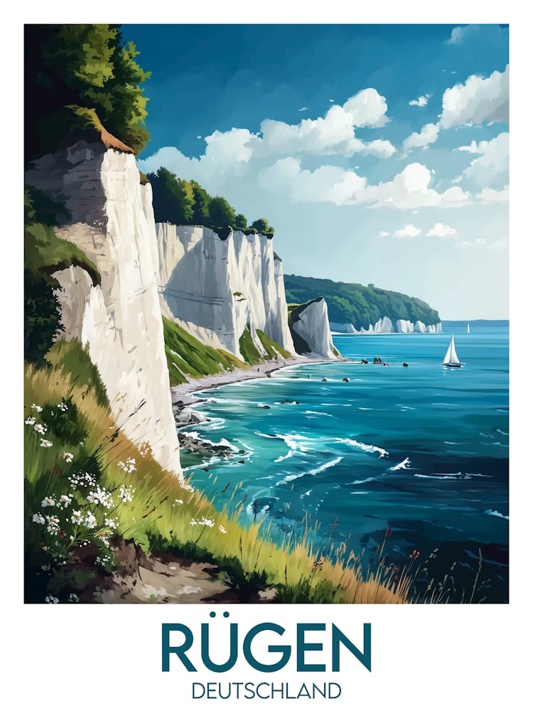 Affiche de voyage Rügen