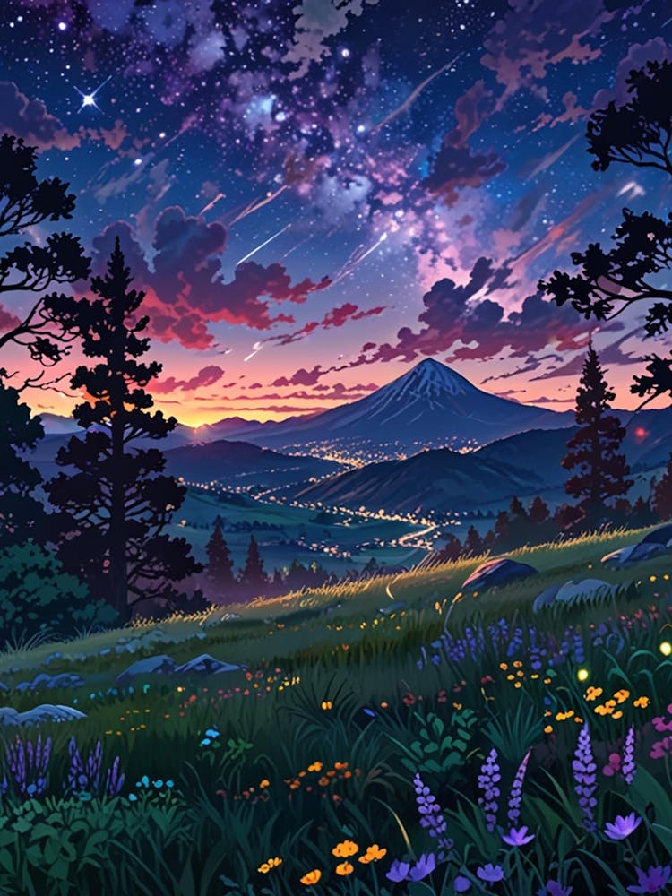 Night Sky Anime aesthetic 49