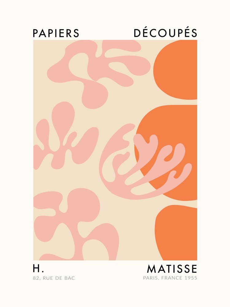 Matisse Cutouts Orange Pink
