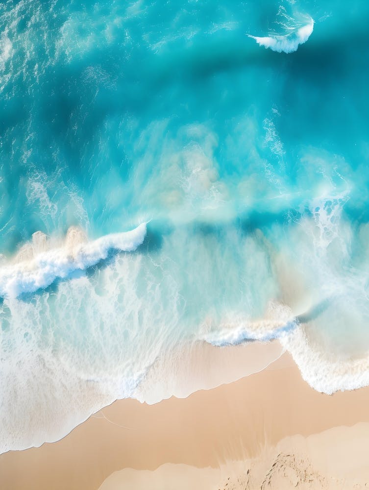 Aerial View Of The Beach V2