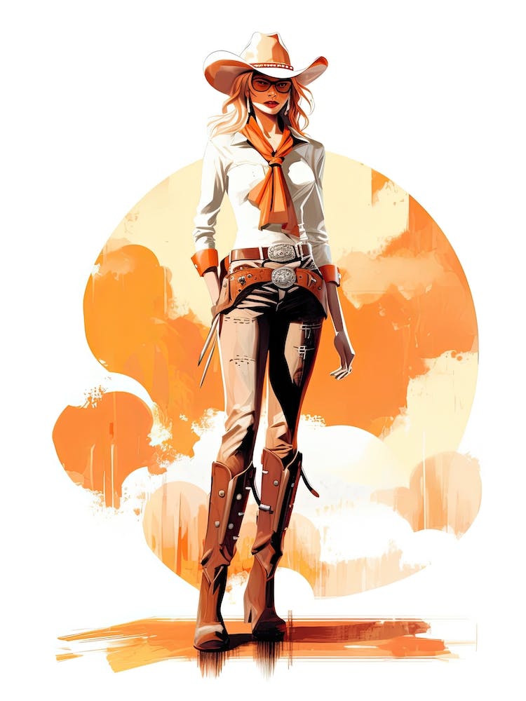 50er Jahre Stil Cowgirl 1