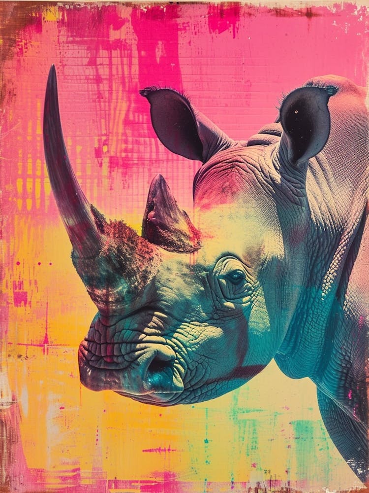 Retro Polaroid Inspired Rhino 2