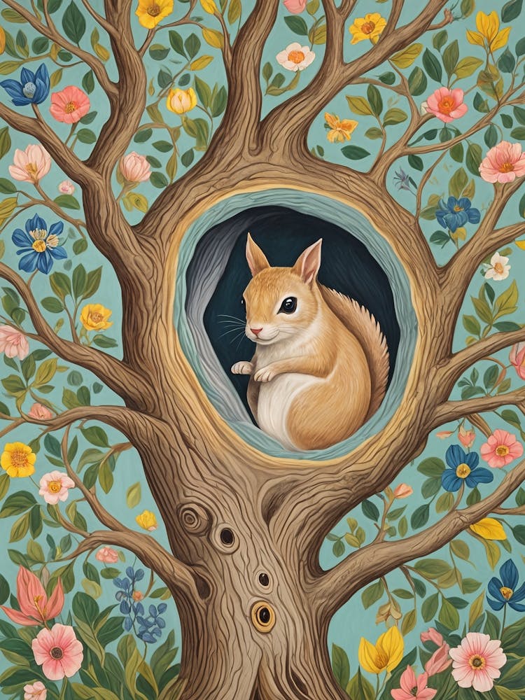 Squirrel In A Tree