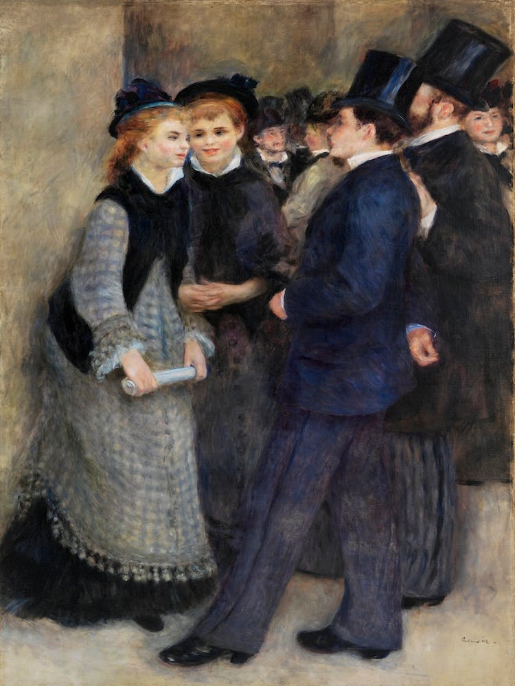 Leaving The Conservatory, Pierre Auguste Renoir