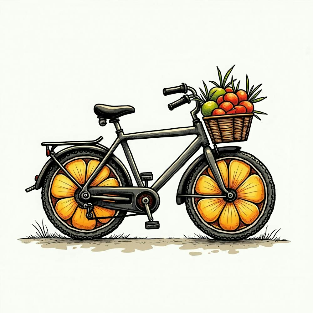Bicycle With Oranges