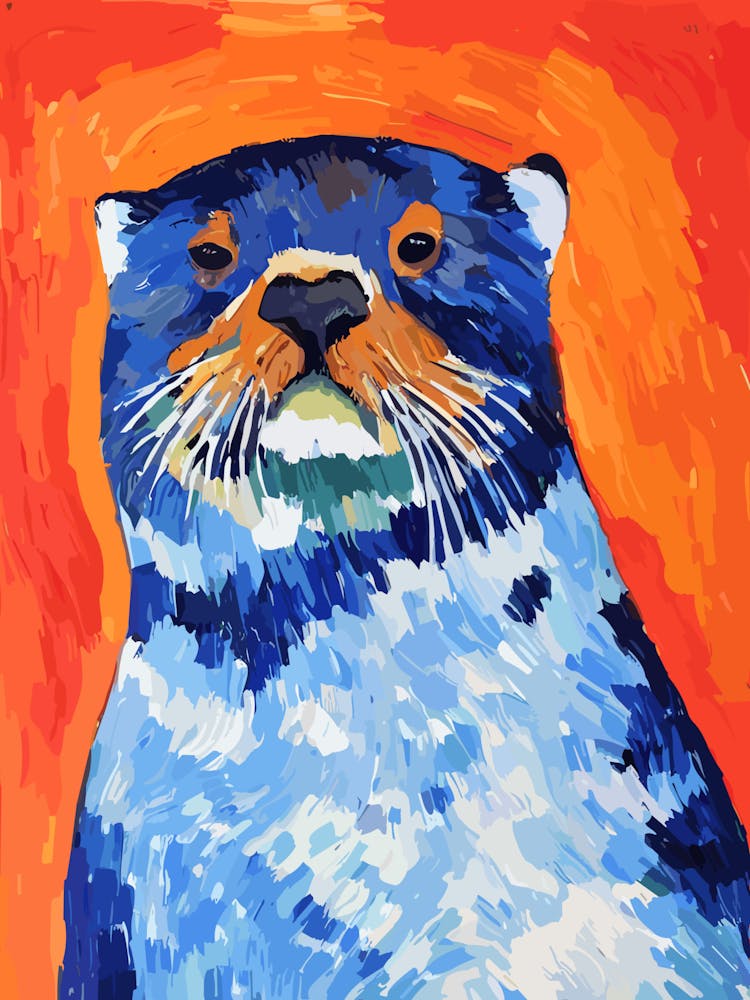 Sea Otter Matisse Inspired