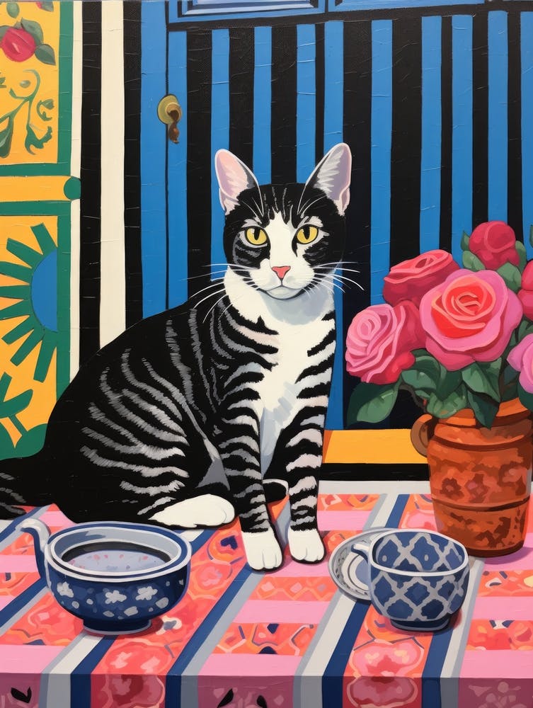 Cat On A Table 1