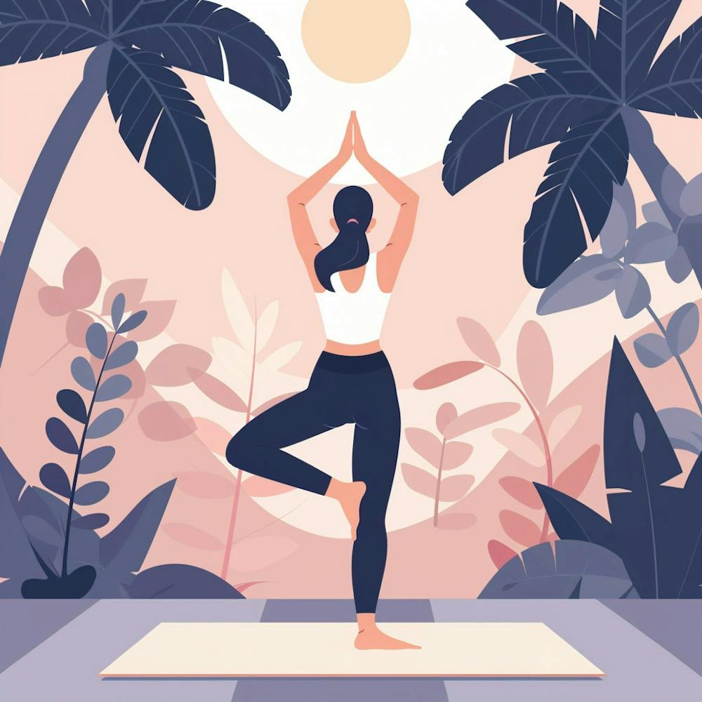 A Yoga Session Vector Design Illustration 1718673770 4
