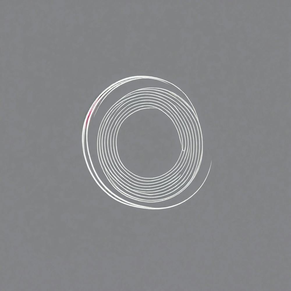 Design Of Minimalist Logo Featuring Two Hoops Into
