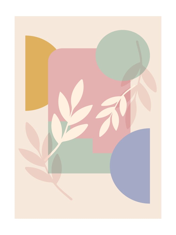 Abstract Pastel Painting