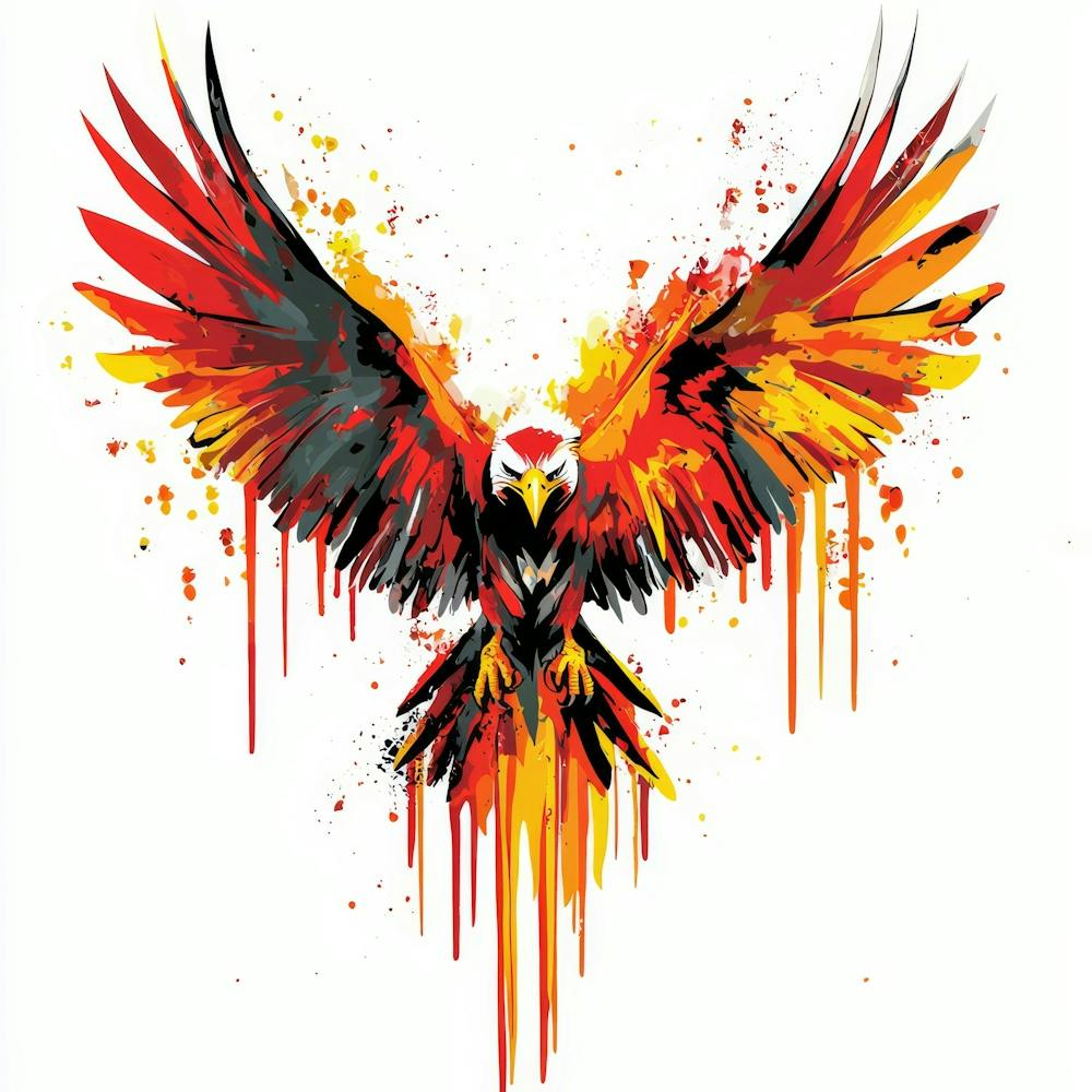 Eagle.Generated AI. Wall