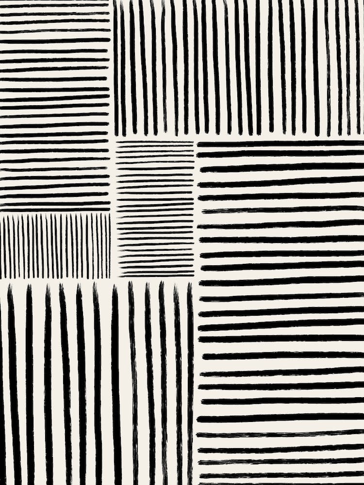 Minimale Linien 2 Schwarz