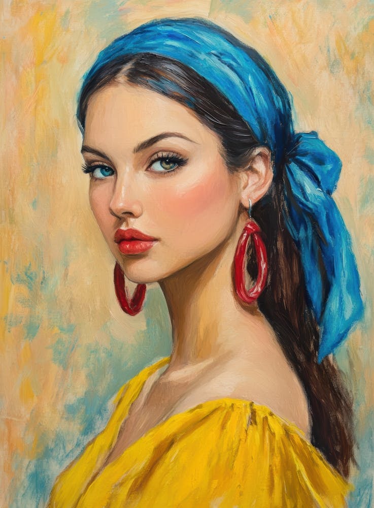 Woman In A Yellow Dress 1