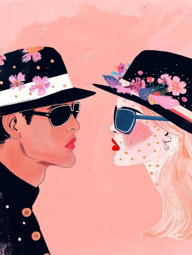 Couple In Hats