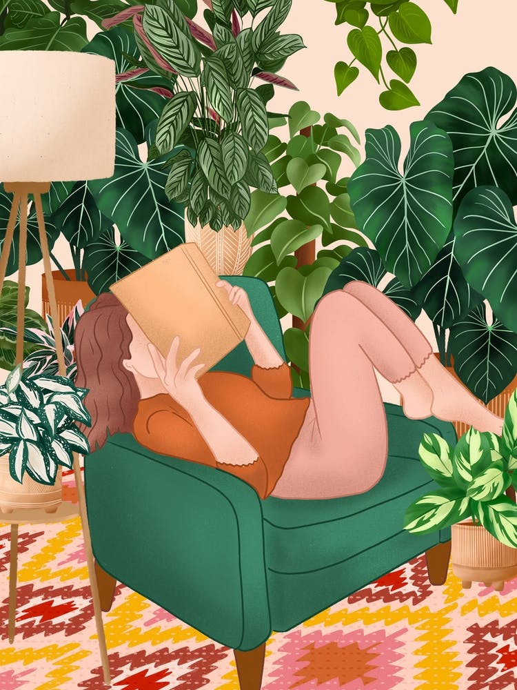 Plant Lady Reading Room
