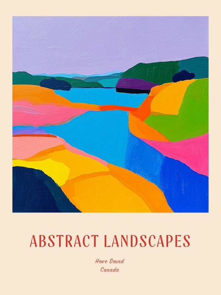 Colourful Abstract Vancouver Canada 3 Poster