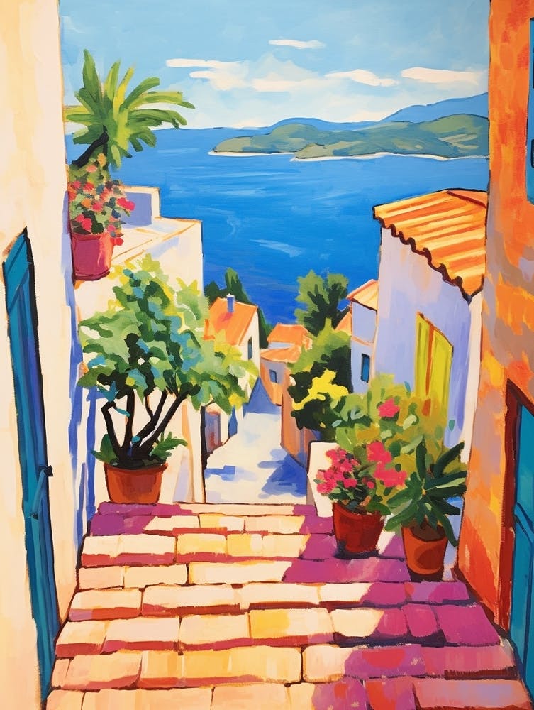 Hvar Croatia 3 Fauvist Painting