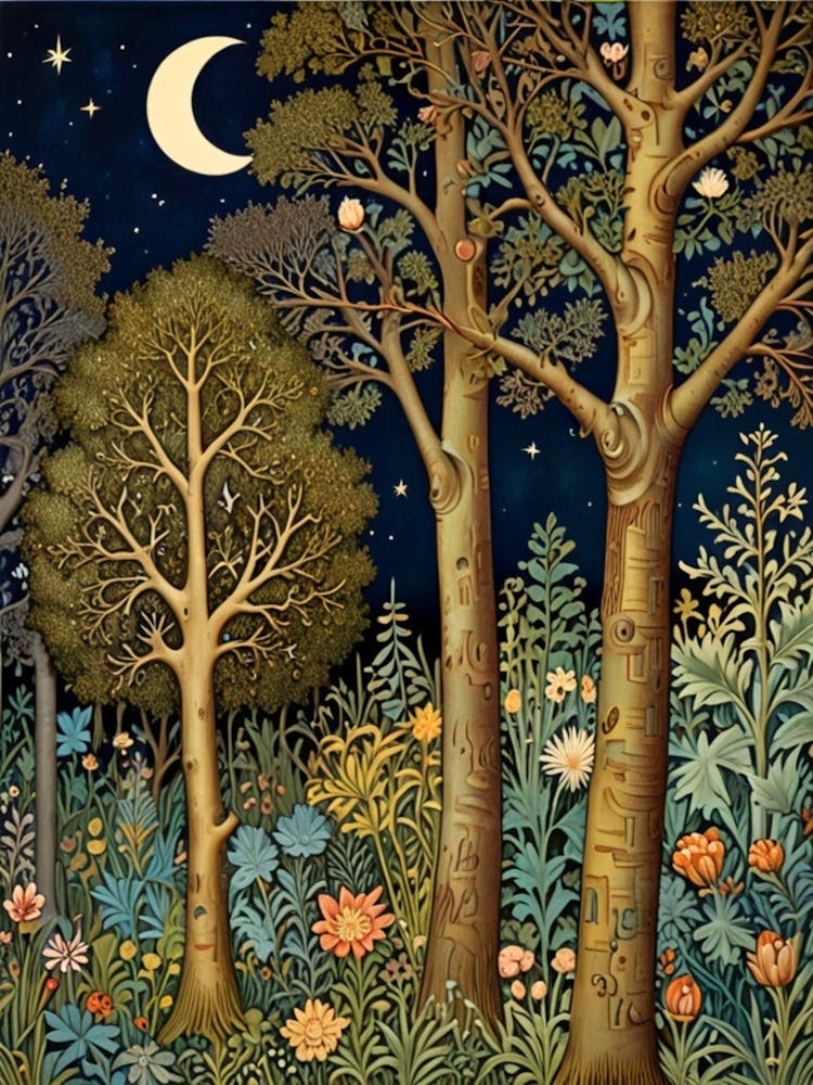 William Morris Night In The Forest 58