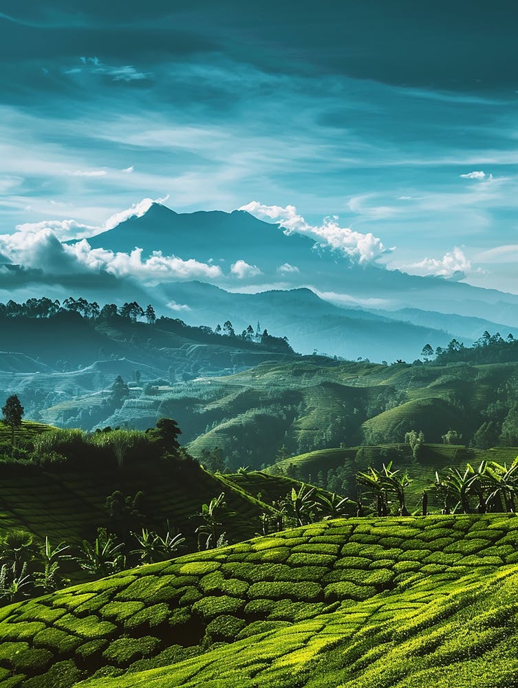 Tea Fields In Sri Lanka