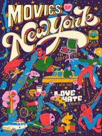 Movies of New York illustrated map