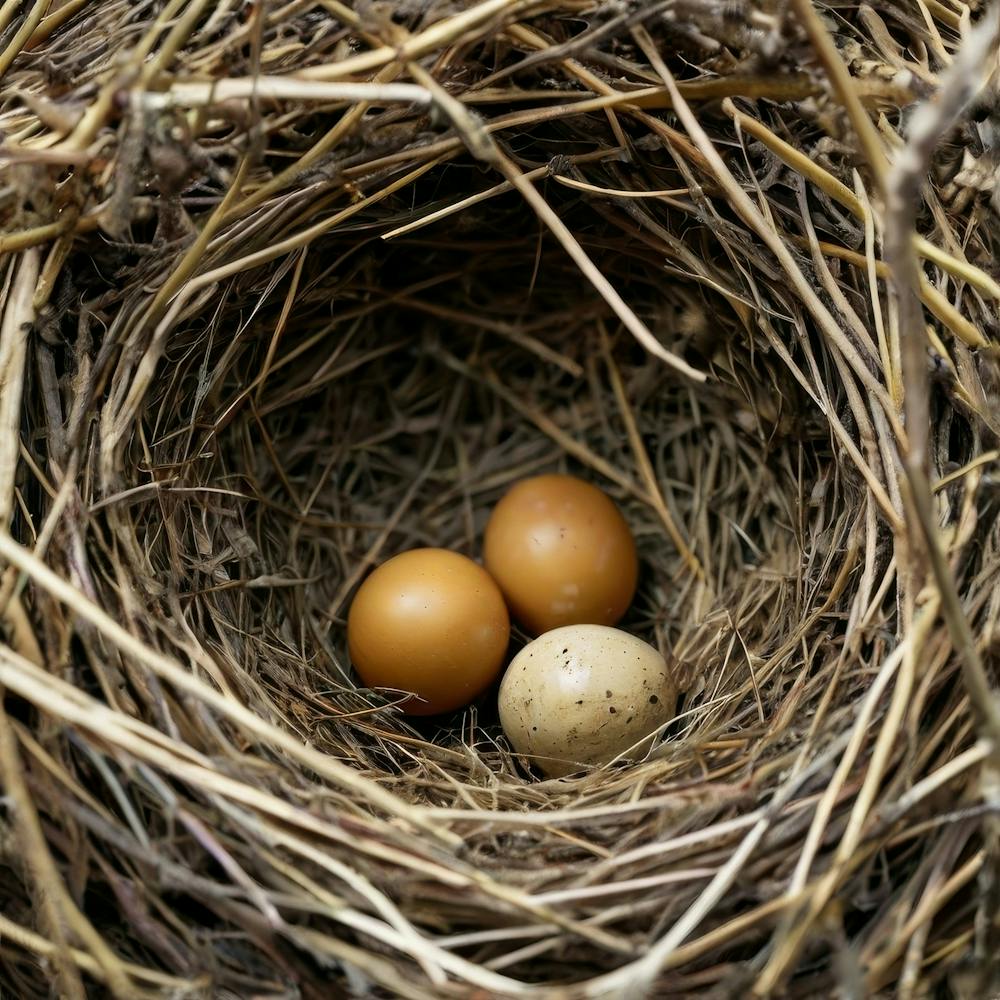 Bird'S Nest With Eggs