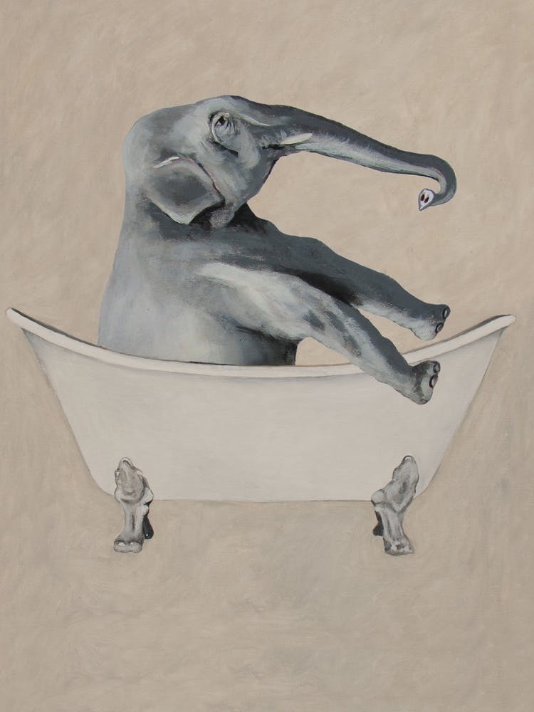 Elephant In Bathtub